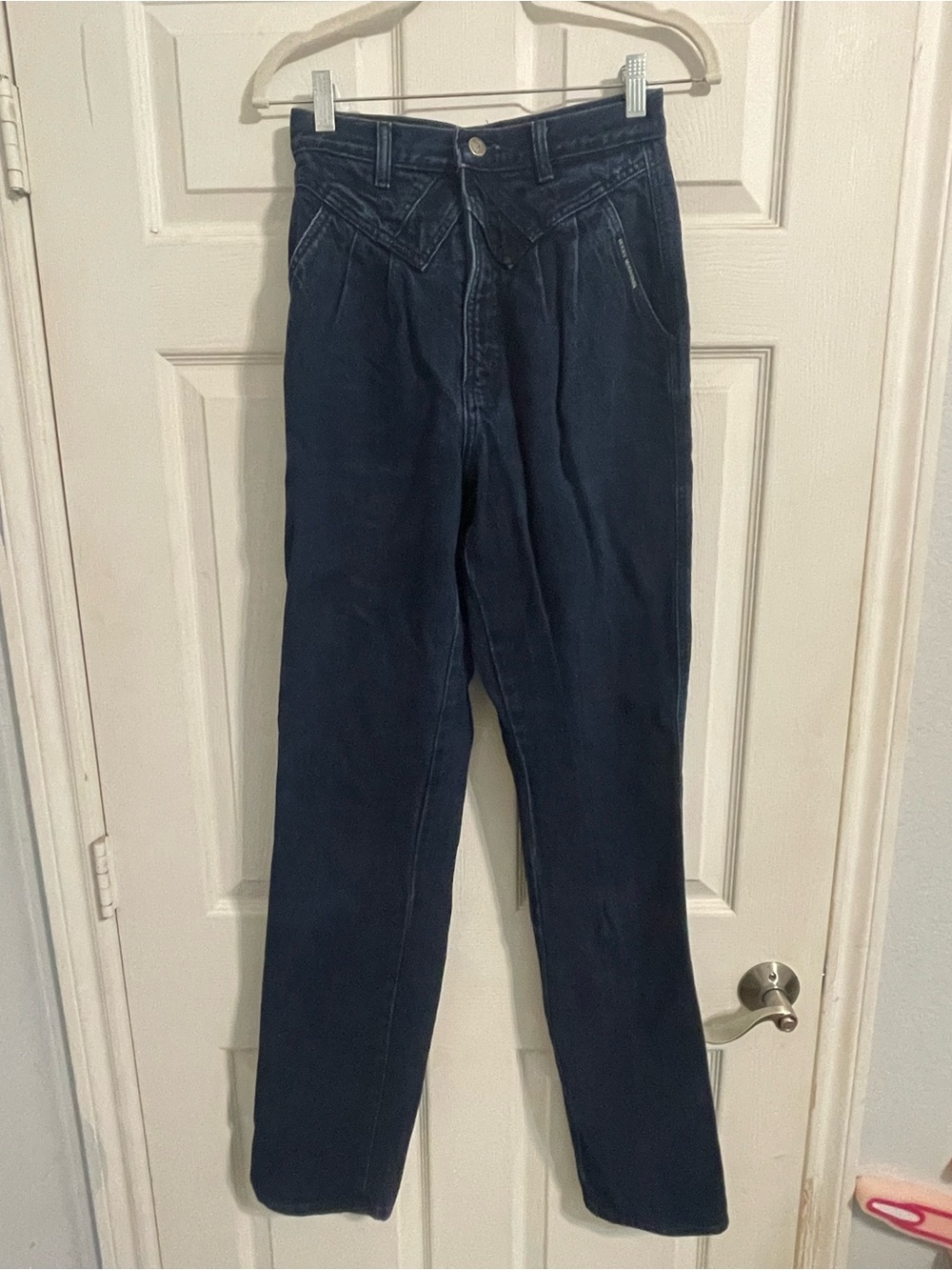 Rockies High-Waist Dark Navy Straight Leg Pants